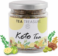 TeaTreasure Keto Fat Burner Tea For Weight Loss Herbs Herbal Tea Glass Bottle(100 g)