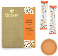 Octavius Indian Masala ( No added Sugar ) Ready Tea With Ingredients - Ginger, Cardamom, Cloves, Black Pepper, Cinnamon Black Tea Box(25 Bags)
