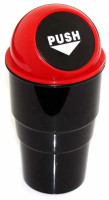 carfrill Trash Bin Plastic Dustbin(Red, Black)