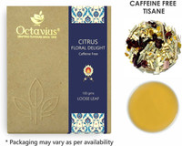 Octavius Citrus Floral Delight (Tisane) Loose Leaf Lemon Grass, Orange, Hibiscus, Fennel Tea Vacuum Pack(100 g)