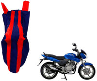 WolkomHome Two Wheeler Cover for Bajaj(Discover, Red, Blue)