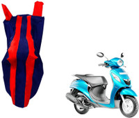 WolkomHome Two Wheeler Cover for Yamaha(Fascino, Red, Blue)