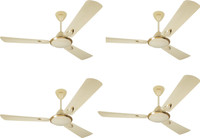 USHA CF1200MM STRIKER PLATINUM PRLIVR MAT-GBD 1200 mm 3 Blade Ceiling Fan(Pearl Ivory Metalic, Pack of 4)