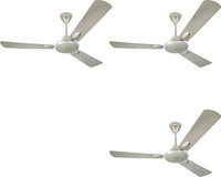 USHA CF1200MM STRIKER PLATINUM FROSTYGREY-GBD 1200 mm 3 Blade Ceiling Fan(Frosty Gray, Pack of 3)