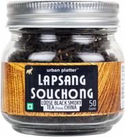 Urban Platter Lapsang Souchong Tea, 50g / 1.7oz [Loose Black Smoky Tea from China] Herbal Tea Glass Bottle(50 g)
