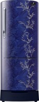 SAMSUNG 230 L Direct Cool Single Door 3 Star Refrigerator with Base Drawer(Mystic Overlay Blue, RR24T285Y6U/NL)