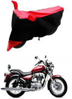 Autoaces Two Wheeler Cover for Royal Enfield(Twin spark, Black, Red)