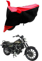 Autoaces Two Wheeler Cover for Bajaj(Avenger 220 Street, Black, Red)