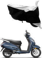 Autoaces Two Wheeler Cover for Honda(Activa 125, Black, Silver)