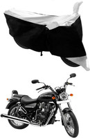 Autoaces Two Wheeler Cover for Royal Enfield(Thunderbird 350, Black, Silver)