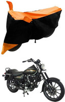 Autoaces Two Wheeler Cover for Bajaj(Avenger 220 Street, Black, Orange)