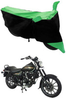 Autoaces Two Wheeler Cover for Bajaj(Avenger 220 Street, Black, Green)