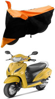 Autoaces Two Wheeler Cover for Honda(Activa 3G, Black, Orange)