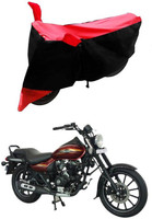 Autoaces Two Wheeler Cover for Bajaj(Avenger 150 Street, Black, Red)
