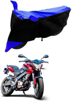 Autoaces Two Wheeler Cover for Bajaj(Pulsar 200 NS DTS-i, Black, Blue)