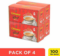 Goodricke CTC Leaf Tea Bags- (100 Tea Bags) Unflavoured Black Tea Bags Box(100 Bags)