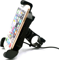 VIDZA New Black 360 Rotation Universal Bike Motorcycle Cycle Bicycle Mount Holder for Phone Mobile Handlebar Mobile Phone Holder Cradle Clamp for 3.5 to 6.5 inch Bike Mobile Holder(Black)