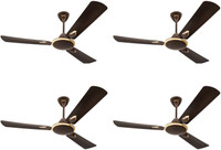 USHA CF1200MM STRIKER PLATINUM DEEPMET BR-GBD Pack of 4 1200 mm 3 Blade Ceiling Fan(Deep Metalic Brown, Pack of 4)