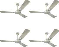 USHA CF1200MM STRIKER PLATINUM FROSTYGREY-GBD Pack of 4 1200 mm 3 Blade Ceiling Fan(Frosty Gray, Pack of 4)