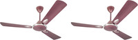 USHA CF1200MM STRIKER PLATINUM LAVE.CHROM-GBD Pack of 2 1200 mm 3 Blade Ceiling Fan(Lavender Chrom, Pack of 2)