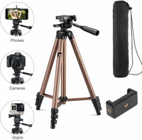 Syvo WT-3130 Tripod, Tripod Kit(Brown/Black, Supports Up to 5000 g)