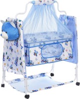 Miss & Chief by Flipkart Cozy New Born Baby Cradle, Baby Swing, Baby jhula, Baby palna, Baby Bedding, Baby Bed, Crib, Bassinet with Mattress, Pillow, Mosquito Net for 0-9 Months (Blue)(Pink)