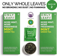 Onlyleaf 100% Natural Immunity Booster  Mint Green Tea Bags Box(52 Bags)