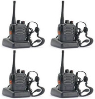 visionrabbit bf888s walkie talkie vhf uhf 400-470mhz 888s walkie talkie uhf vhf 400-470mhz Walkie Talkie(Black)