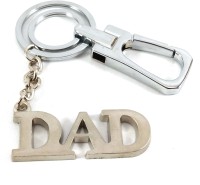 Isk silver locking DAD Fathers Day Gift Metal Key Chain