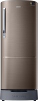 SAMSUNG 212 L Direct Cool Single Door 3 Star Refrigerator with Base Drawer(Luxe Brown, RR22T282YDX/NL)