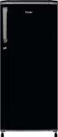 View Haier 181 L Direct Cool Single Door 2 Star (2020) Refrigerator(Black Brushline, HED-1812BKS-E)  Price Online