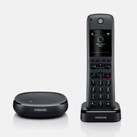 MOTOROLA AXH01 Cordless Landline Phone(Black)