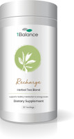1balance Active Metabolism Support Tea for Energy with Adaptogenic Ayurvedic Herbs Jasmine, Herbs, Saffron, Lemon Grass, Peppermint, Liquorice, Ginger Herbal Tea Bags Tin