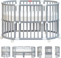 FISHER-PRICE Multifunction Baby Crib and Bed - Grey Cot(Grey)