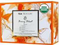 TeaTreasure Berry Blast Strawberry, Blueberry, Cranberry, Herbs Infusion Tea Box(18 Bags)