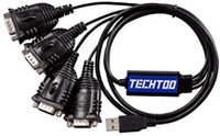 TECHTOO STKC-USB2-RS232 0.914 m VGA Cable(Compatible with Digital Camera, TV, Desktop, Black)