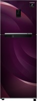View Samsung 314 L Frost Free Double Door 2 Star (2020) Refrigerator(Rythmic Twirl Red, RT34T46324R/HL) Price Online(Samsung)