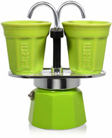 Bialetti Mini Express Color 2 Cups Coffee Maker(Green)