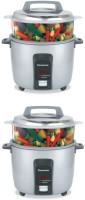 Panasonic SR-Y18FHS (E) Electric Rice Cooker(4.4 L, Silver, Pack of 2)