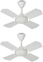 Crompton Cool Breeze Ivory 24-inch 600 mm 4 Blade Ceiling Fan(Opal White, Pack of 2)