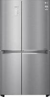 LG 884 L Frost Free Side by Side Refrigerator(Shiny Steel, GC-F297CLAL)