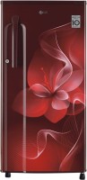 LG 188 L Direct Cool Single Door 3 Star Refrigerator(Scarlet Dazzle, GL-B191KSDX)