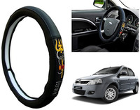 WolkomHome Steering Cover For Mahindra Verito(Black, Leatherite)