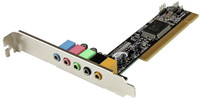 StarTech Surround Sound Card Adapter PCI Internal Sound Card(5.1 Audio Channel)