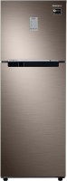 SAMSUNG 253 L Frost Free Double Door 2 Star Convertible Refrigerator(Luxe Brown, RT28T3722DX/HL)