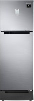 View Samsung 253 L Frost Free Double Door 2 Star (2020) Convertible Refrigerator with Base Drawer(Elegant Inox(Light DOI Metal), RT28T3822S8/HL)  Price Online