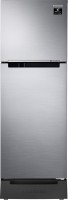 SAMSUNG 253 L Frost Free Double Door 3 Star Refrigerator with Base Drawer(EZ Clean Steel, RT28T3123SL/HL)