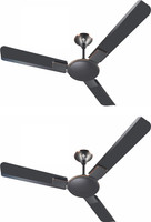 Candes Admire 1200 mm Ultra High Speed 3 Blade Ceiling Fan(Coffee Brown, Pack of 2)