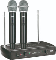 Ahuja AWM-495V2 Dual Hand wireless Wireless Microphone With Receiver,Power Adapter & cord