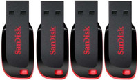 SanDisk Cruzr Blade 64 GB Pen Drive (Red) 64 GB Pen Drive(Black, Red)